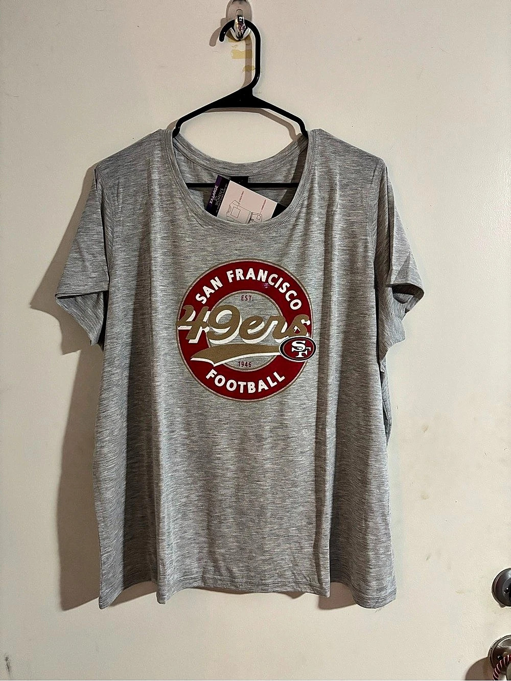 Team Apparel San Francisco 49ers NFL Women's Pajama top Graphic Tee